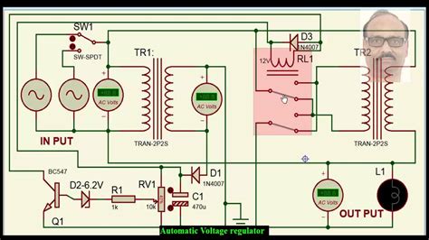 servo stabilizer circuit diagram.